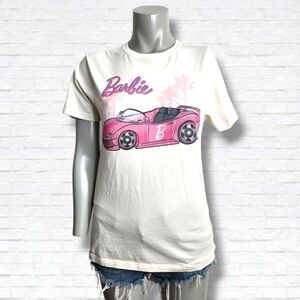 Point Zero X Barbie Pink Convertible Car Short Sleeve Tee Shirt Size S